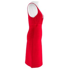 Herve Leger Natalie Bandage Kleid GRÖSSE L
