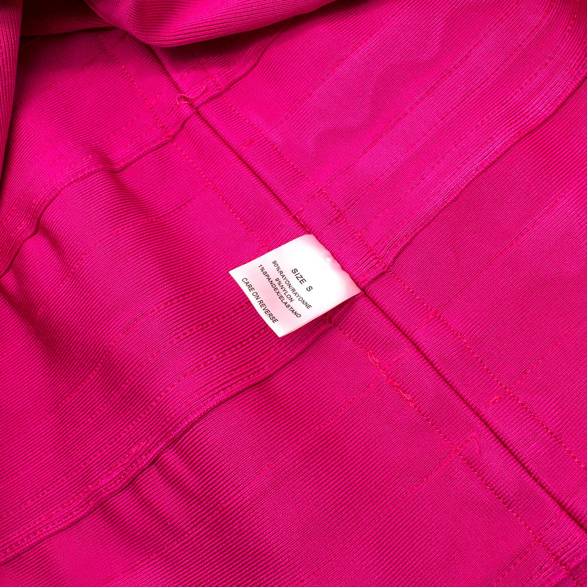 Herve Leger Nikayla Scalloped Edge Caprice Pink Dress  - Us size 6 For Sale 4
