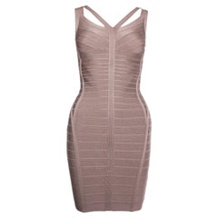 Herve Leger, Nude bodycon dress