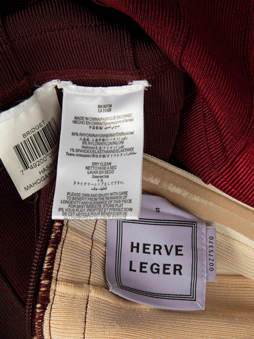 Herve Leger Ombré Bridget Bandage Dress Size S 1