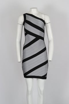 Hervé Leger Mini abito monospalla a fascia piccolo