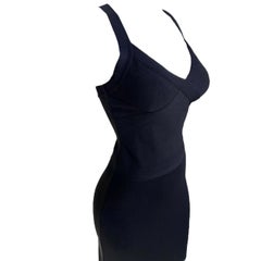 Hervé Legér Paris Iconic Black Bandage Dress, 1990s