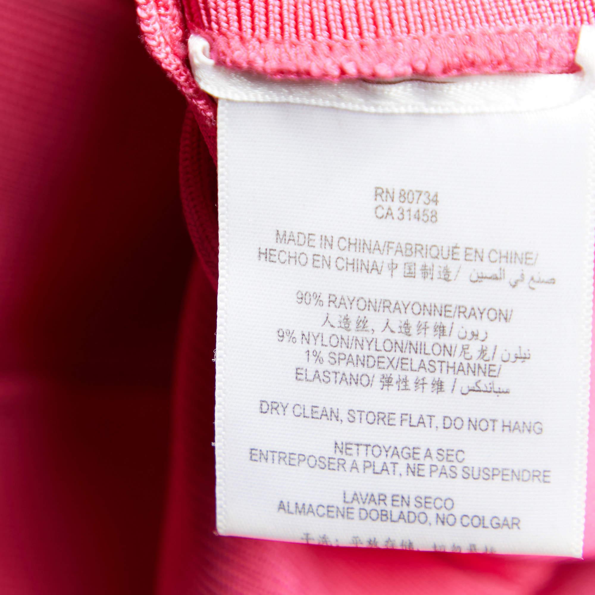 Herve Leger Pink Knit Mini Bandage Dress XXS 1