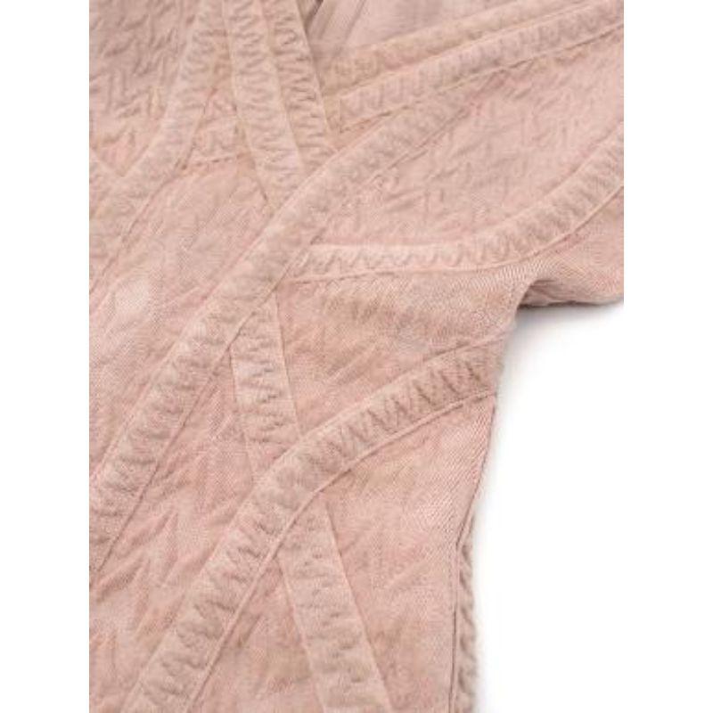Herve Leger Pink Tulle Trimmed Mini Bandage Dress For Sale 4