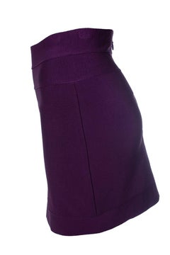 Herve Leger, gonna aderente viola