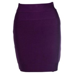 Herve Leger, gonna aderente viola