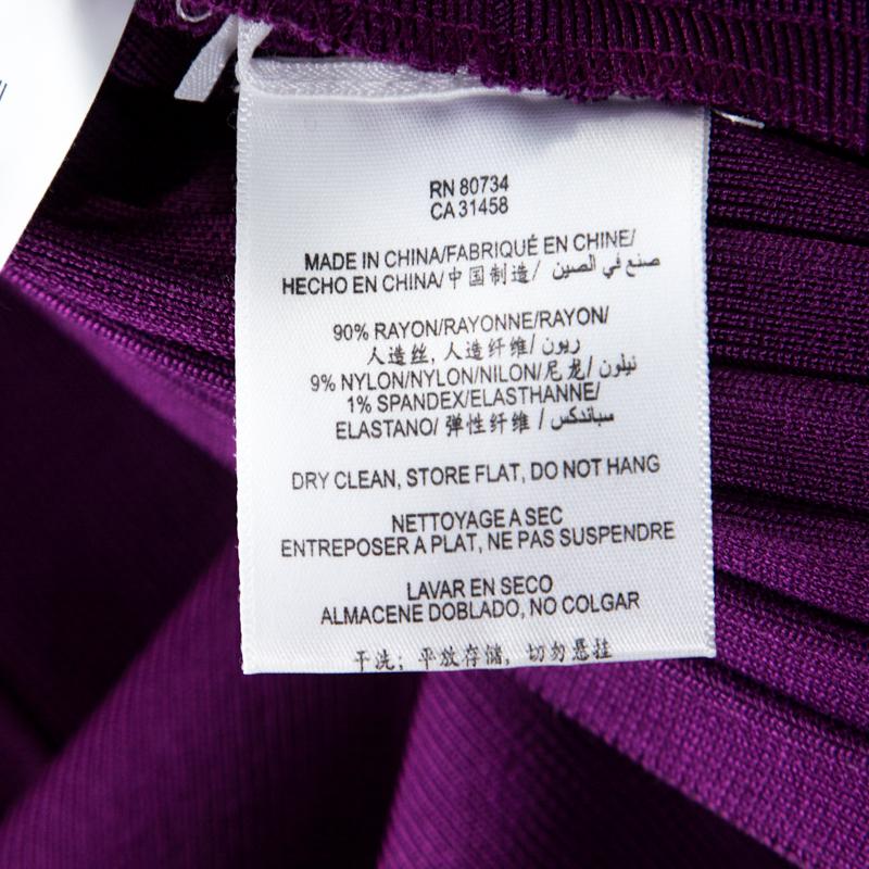 herve leger purple dress