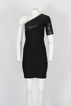 Hervé Leger - Mini abito a fascia con paillettes Piccolo