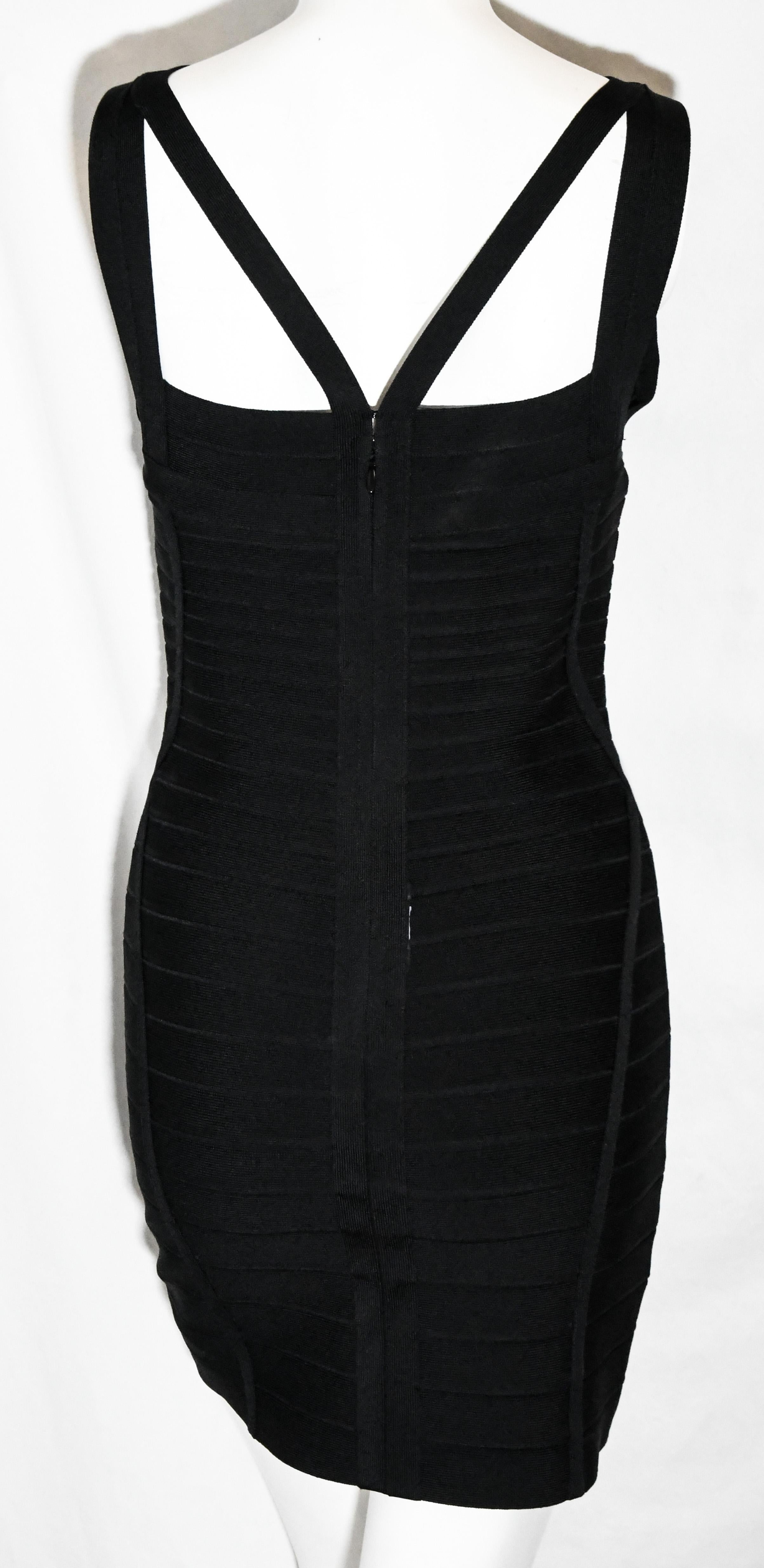 herve leger black dress