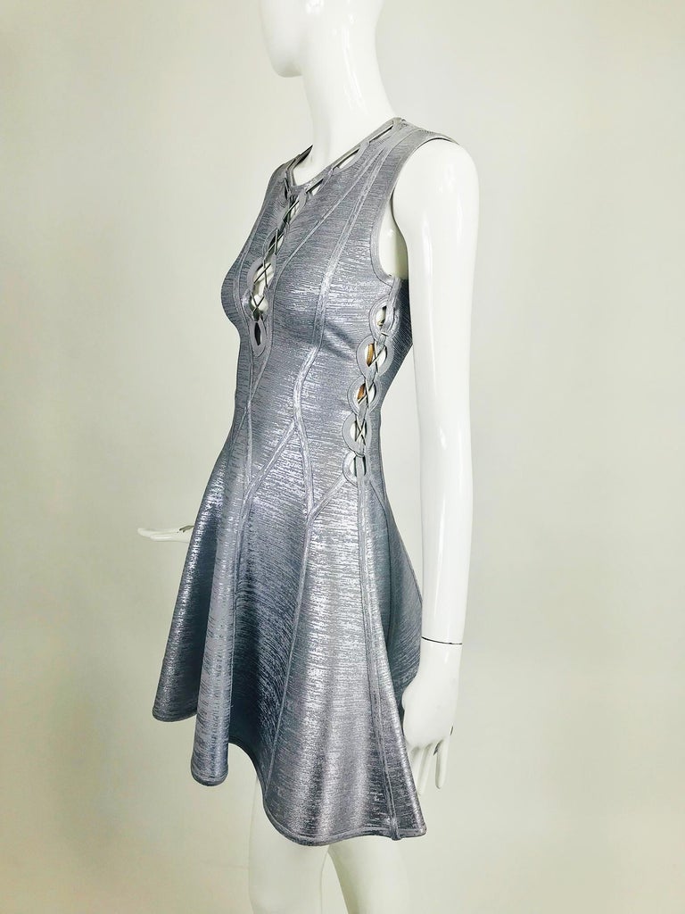 silver foil bandage dress 'The OG' Silver Bandage Mini Dress Limited Edition