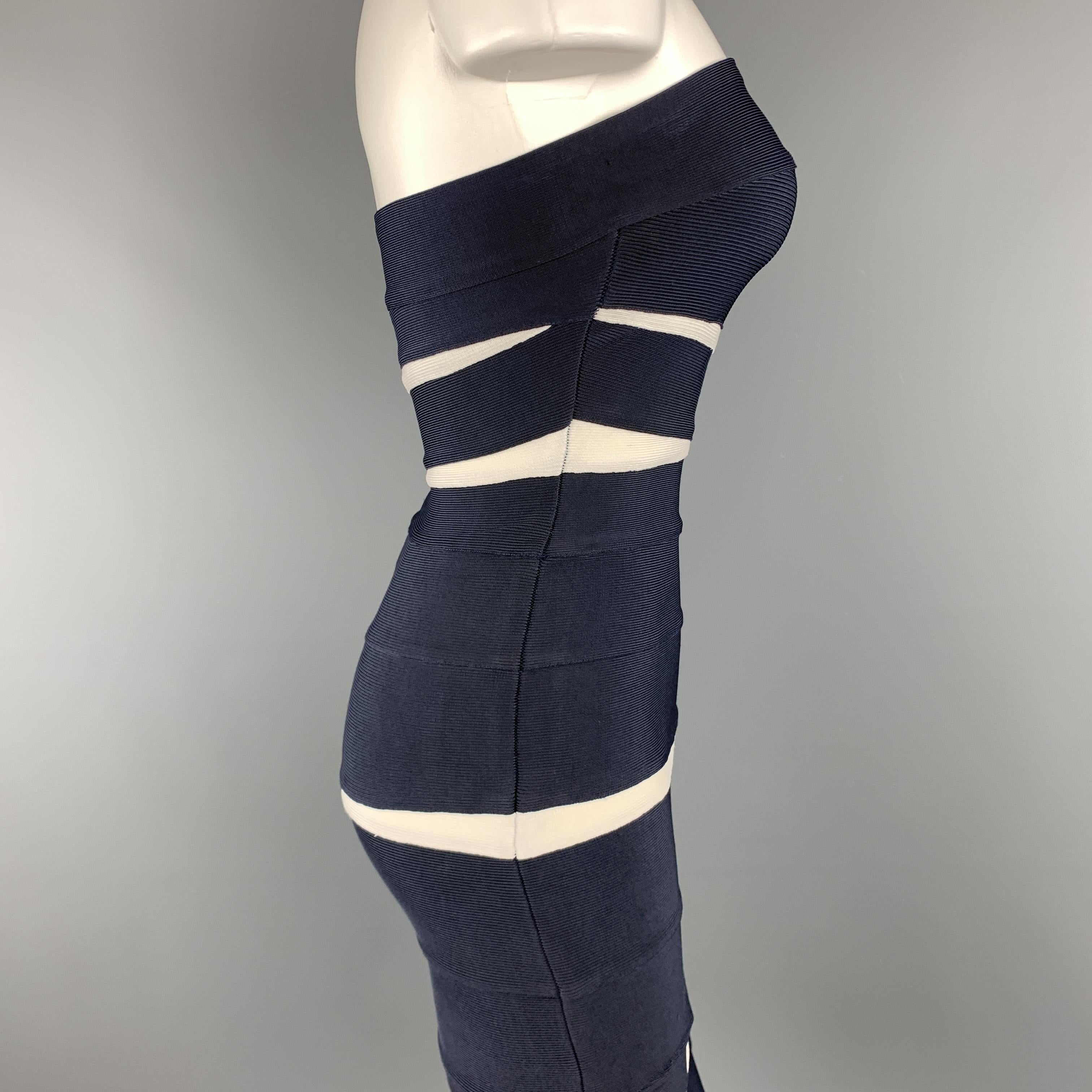 herve leger navy dress