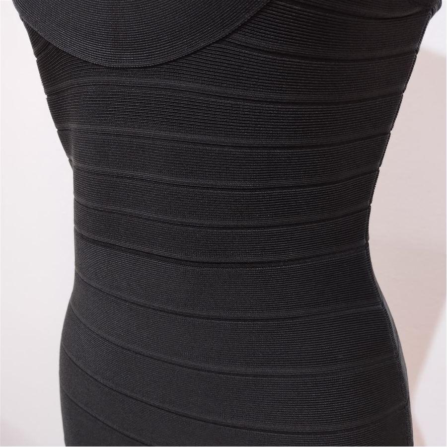 Black Hervé Léger Stretch dress size S For Sale