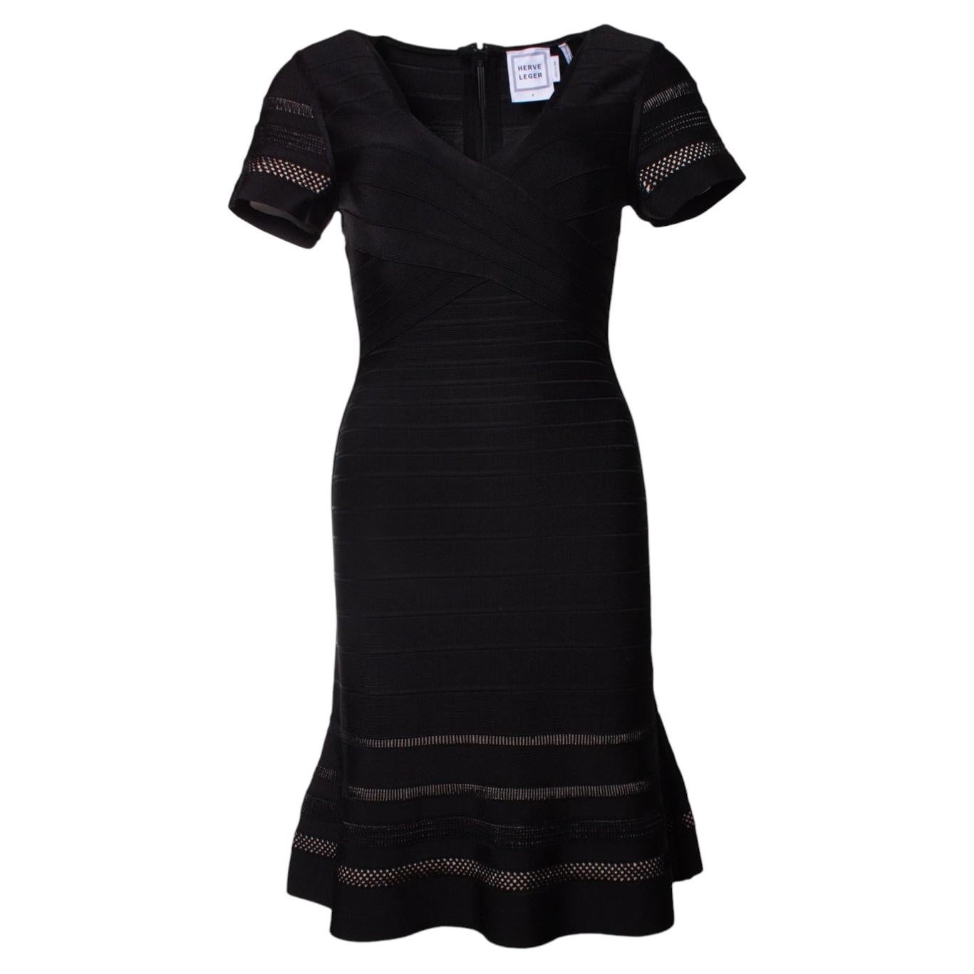 Herve Leger, Viviana dress in black