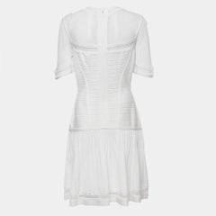 Herve Leger Vestito Haylynn a pieghe in maglia a bande bianche I.L.A.