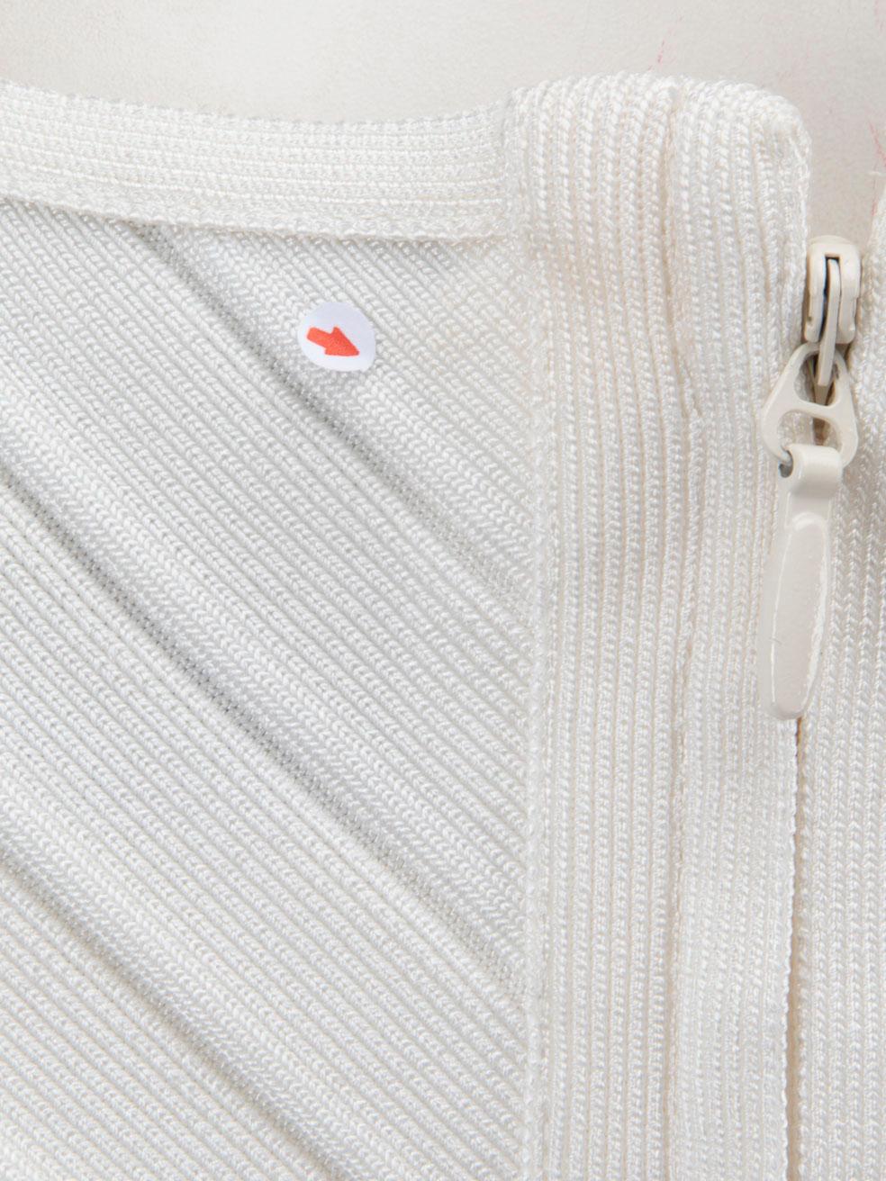 Donna Herve Leger White - Vestito con dettaglio cinturino in vita - taglia S. in vendita