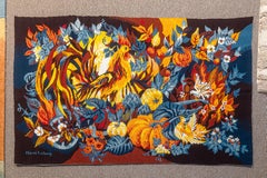 Hervé Lelong (1935–2023) Les Fruits de l’Été 1977 Signed Wool Tapestry 54/250