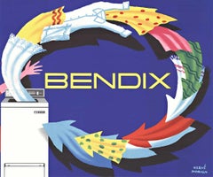 BENDIX, original French mid century poster