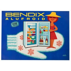 Herve Morvan, Poster originale d'epoca, Bendix, Fun Kitchen, 1960