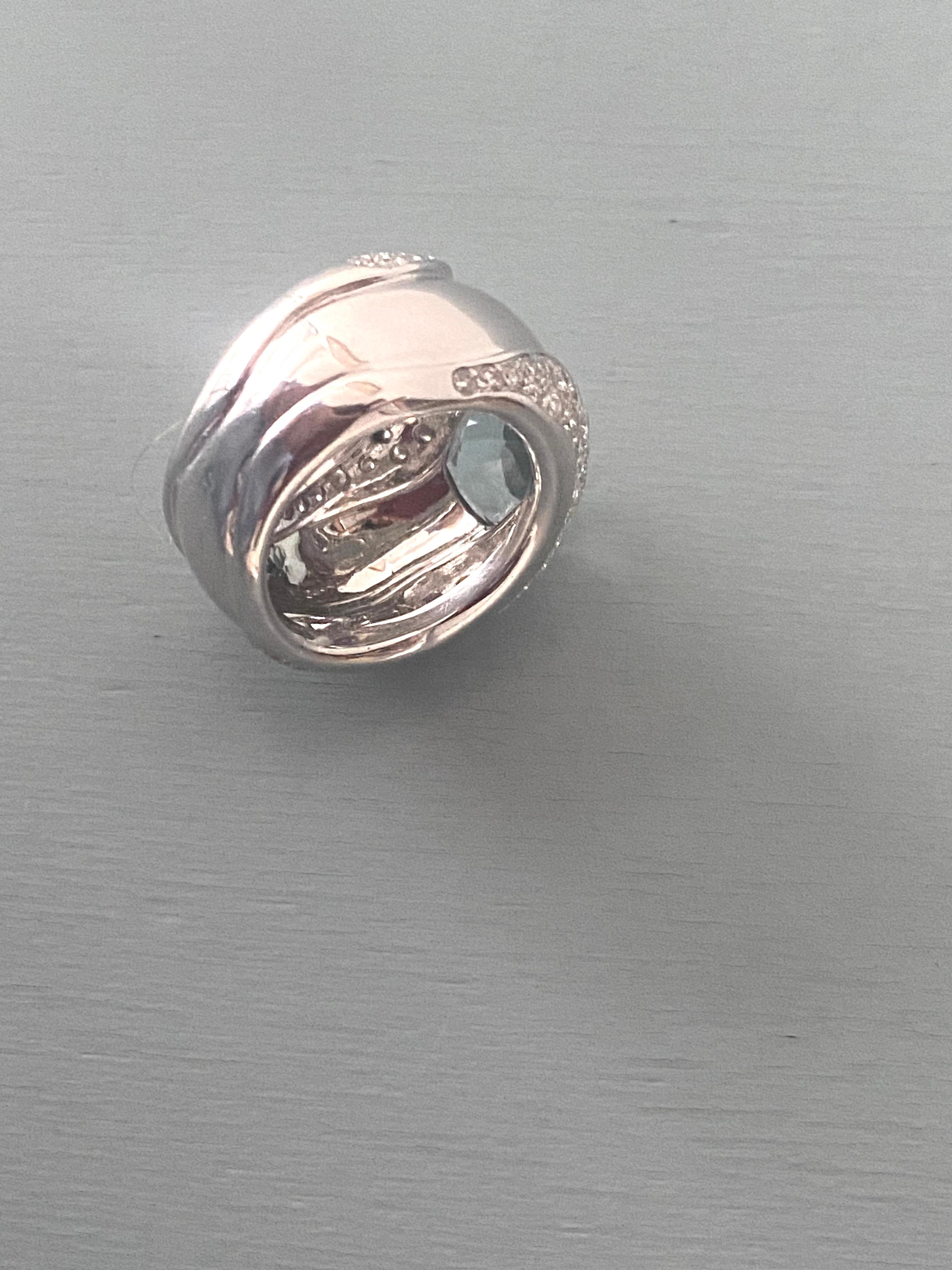 Cushion Cut Hervé Siroux, Dune ring For Sale