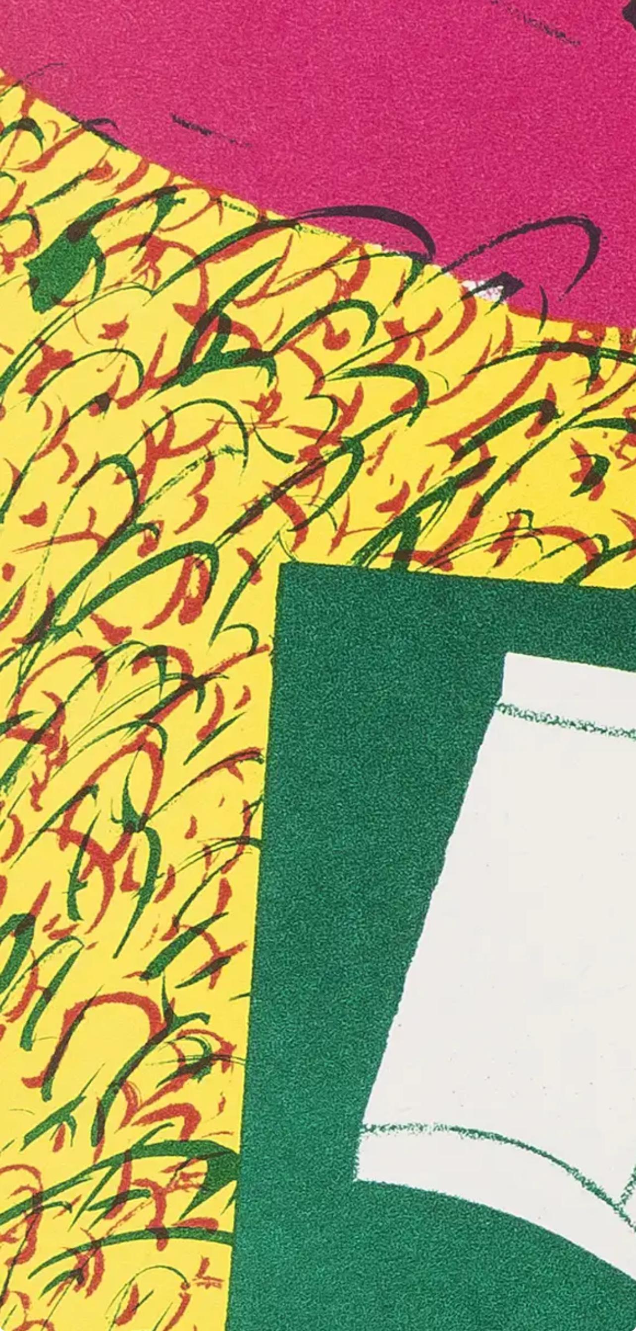 Lithograph on vélin paper. Inscription: Unsigned and unnumbered, as issued. Good condition, with centerfold, as issued. Notes: From the folio, Suites nº8, Rencontres, 1964. Published by Galerie Krugier et Cie, Genève; printed by Dumaret et Golay,