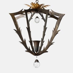 Hervé van der Straeten Bronze Chandelier Model No. 47, France, 2006