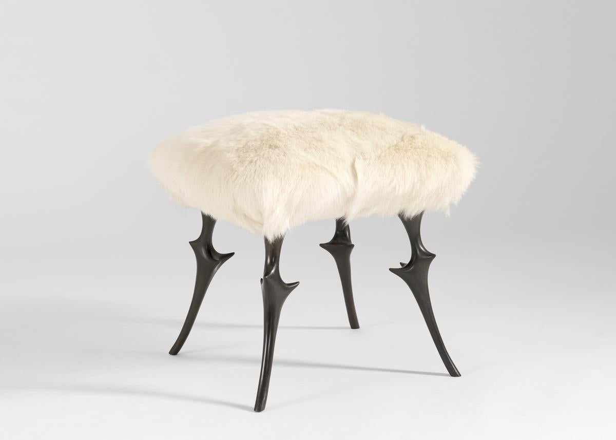 Français Hervé van der Straeten, Tabouret contemporain Chèvre No. 55, France, c.C. 2007 en vente