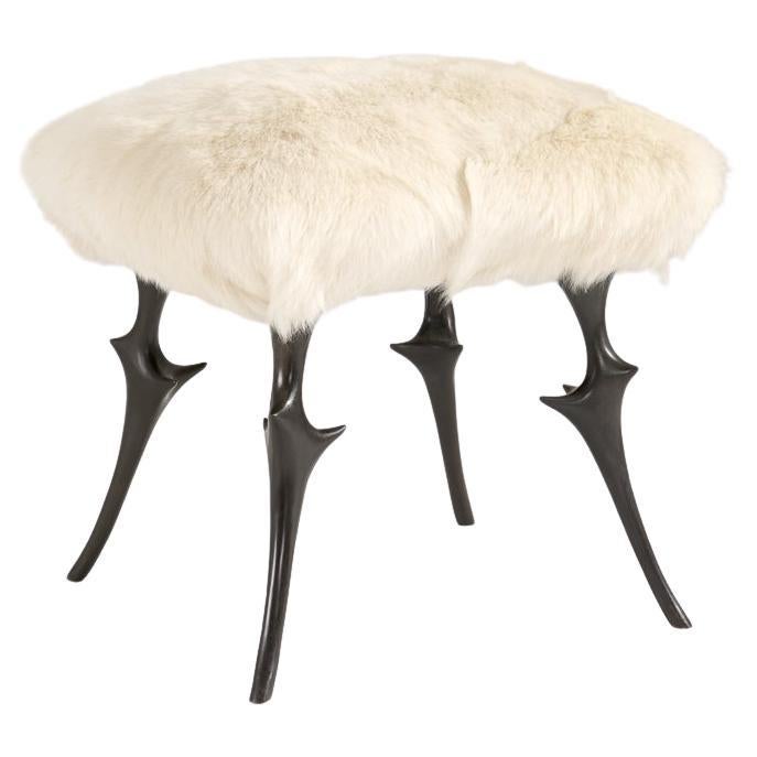 Hervé van der Straeten, Tabouret contemporain Chèvre No. 55, France, c.C. 2007 en vente