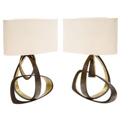Ein Paar Bronze-Tischlampen „Volubile“ von Herve Van Der Straeten, 2007