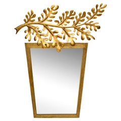 Hervé Van Der Straeten 'Feuilles de Laurier' Bronzespiegel , Frankreich um 1996