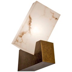 Hervé van der Straeten, Pair of Pirouette Alabaster Sconces, France, 2012