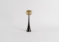 Herve Van Der Straeten, "Pistil" Large Bronze Candlestick, France, 2011