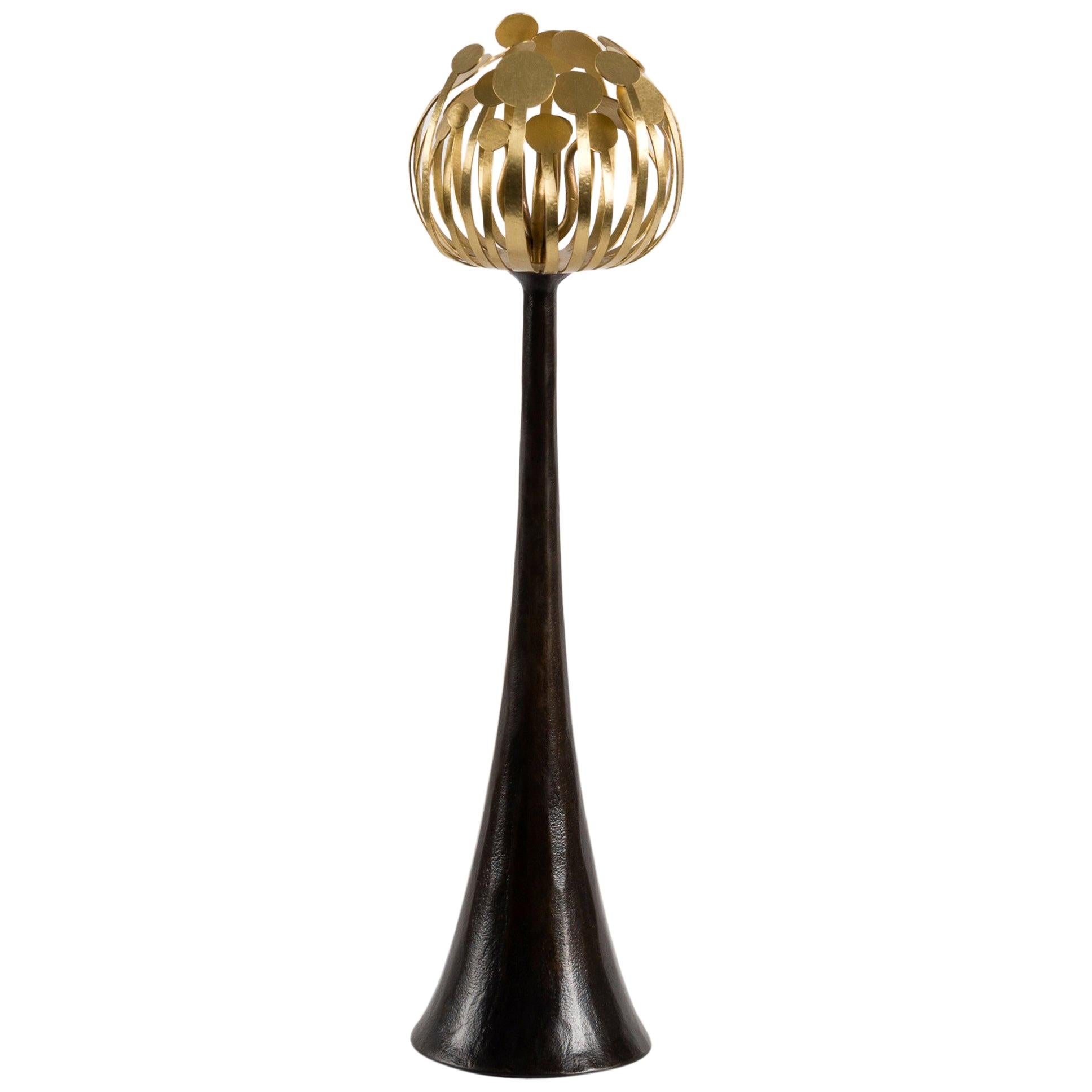 Herve Van Der Straeten, Candeliere in bronzo medio "Pistil", Francia, 2011
