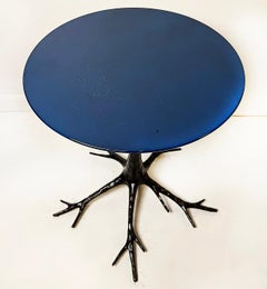 Hervé Van der Straeten, Ralph Pucci Gieridon Sylvestre Tisch aus Bronze, Wood