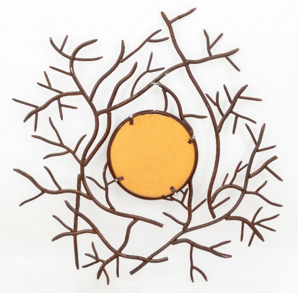 20th Century Herve Van Der Straeten Style Iron Branch Mirror For Sale