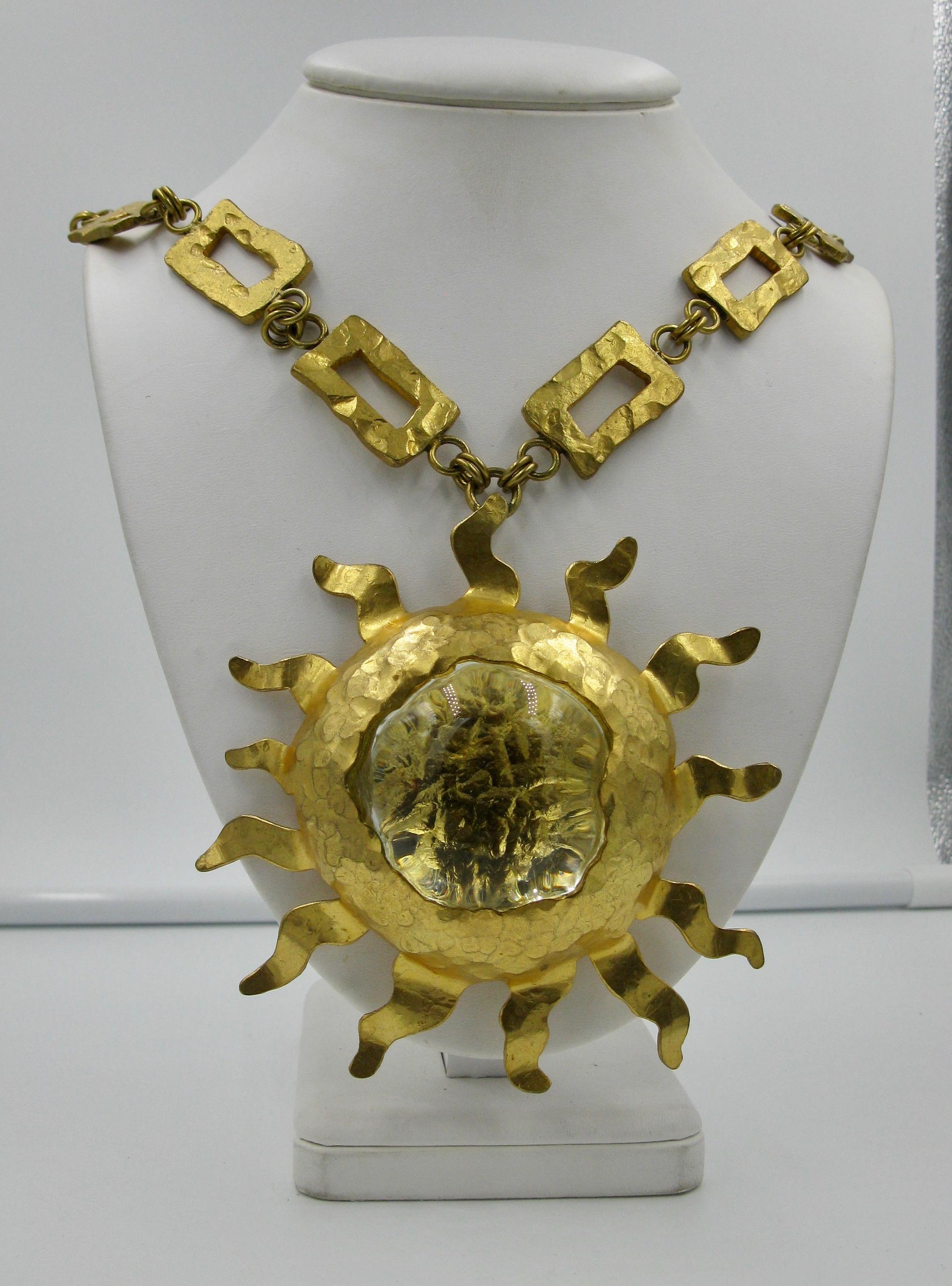 Herve Van Der Straeten Sun Necklace Made for Jessye Norman Opera 