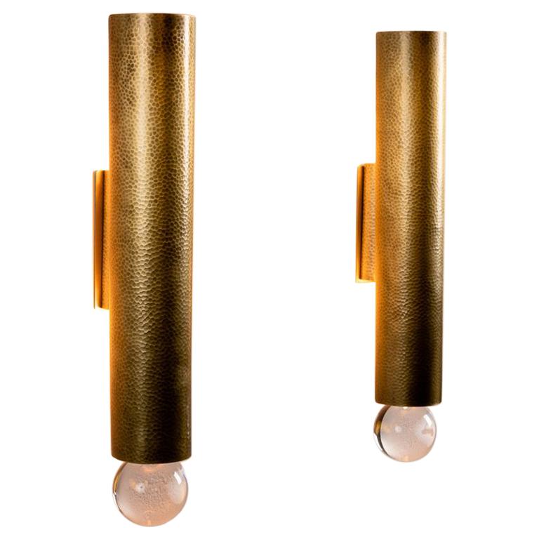 Hervé van der Straeten, "Tube, " Pair of Sconces, France, 2000