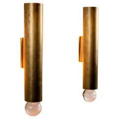 Hervé van der Straeten, "Tube, " Pair of Sconces, France, 2000