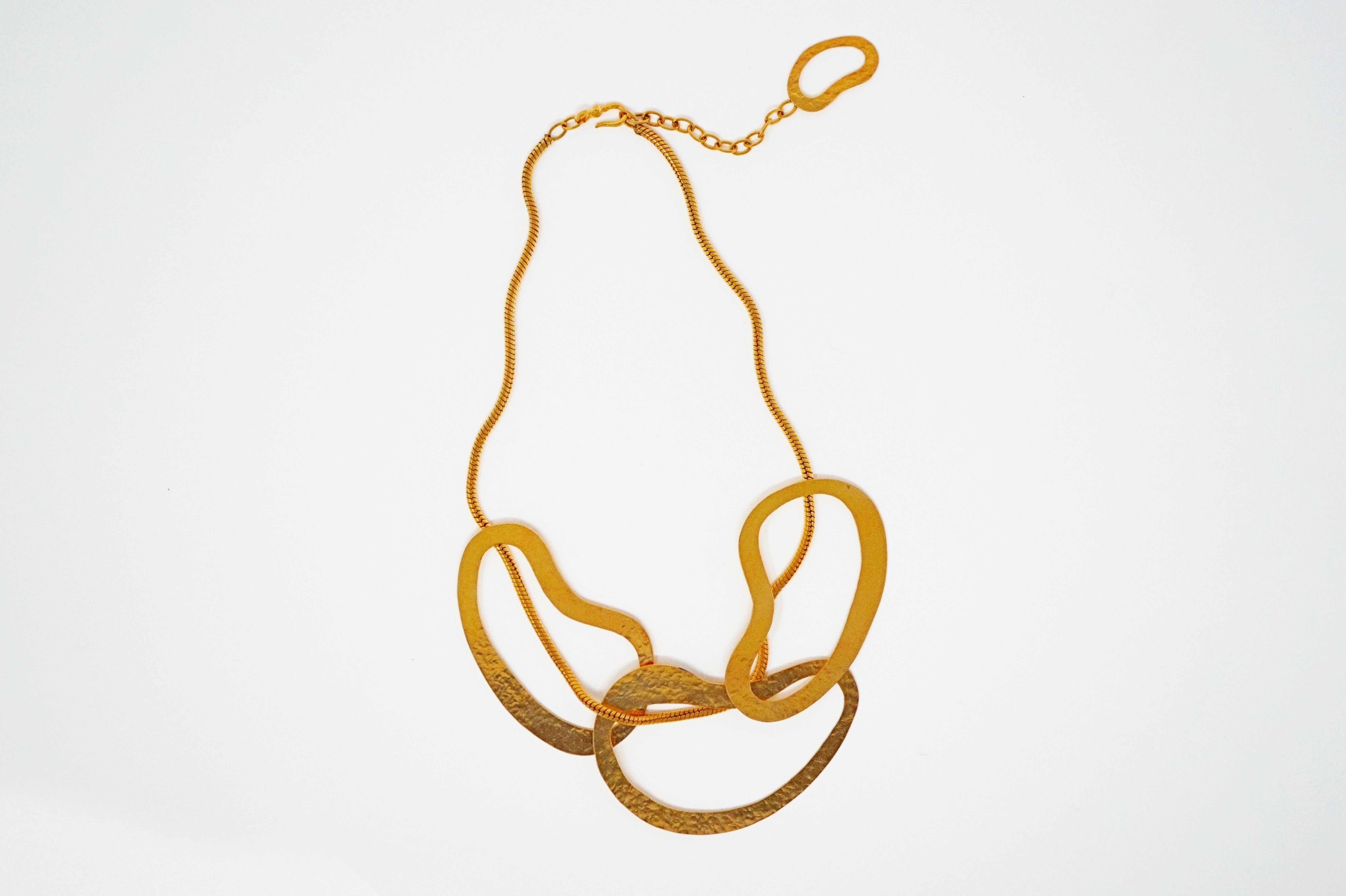 Herve van der Straeten, collier d'affirmation moderne doré « vibrations », signé Pour femmes en vente