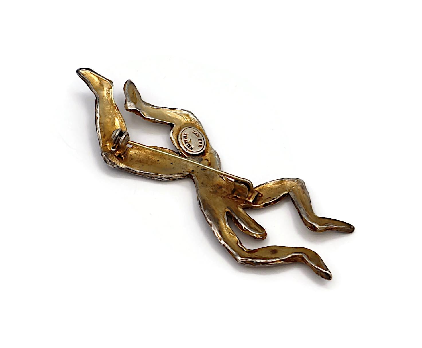 HERVE VAN DER STRAETEN Vintage Dancer Brooch For Sale 3