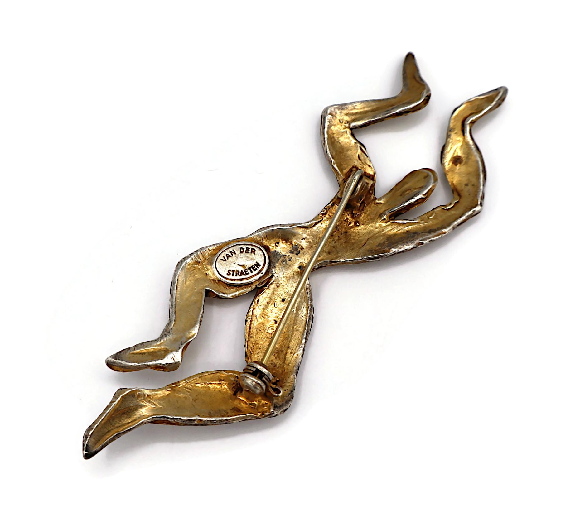 HERVE VAN DER STRAETEN Vintage Dancer Brooch For Sale 4