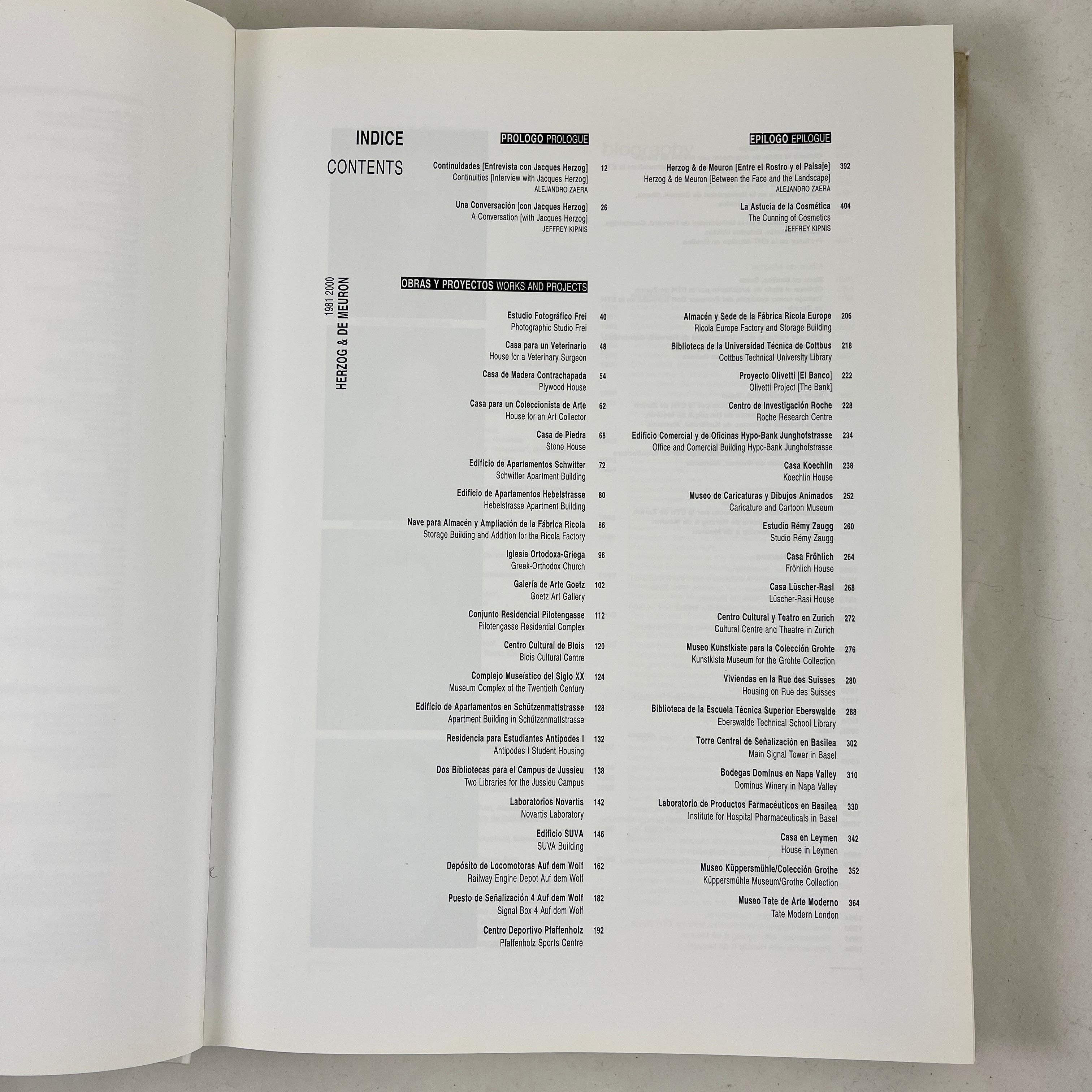 Paper Herzog & de Meuron 1981-2000 Architecture Hardbound Book