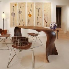 HESPERIDES (Polyptych) One-of-a-kind sisal tapestry by OAK Studio, 2021