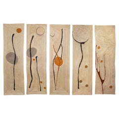 HESPERIDES (Polyptych) One-of-a-kind sisal tapestry by OAK Studio, 2021
