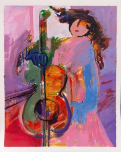 'Woman Playing the Cello', Shiraz, Iran, Accademia di Belle Arti, Perugia, Miami