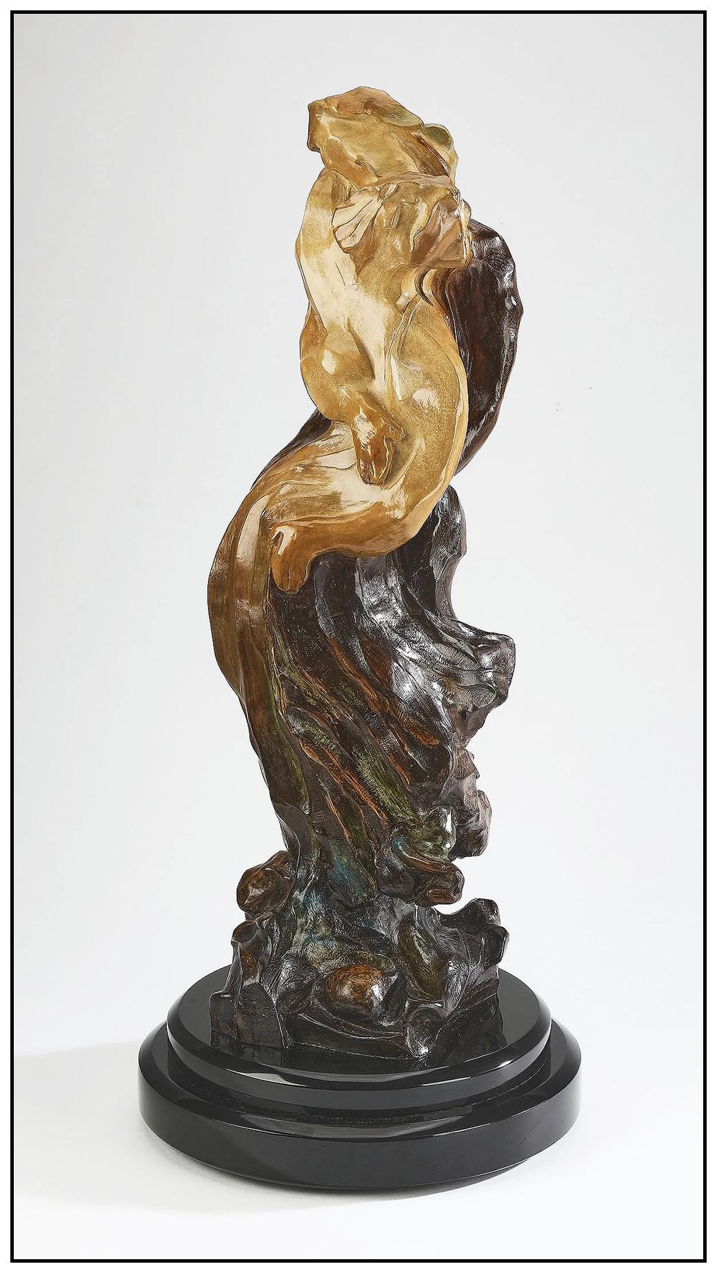 Hessam Abrishami Bronze Sculpture Inseparable Signed Female Male Figurative Art For Sale 1