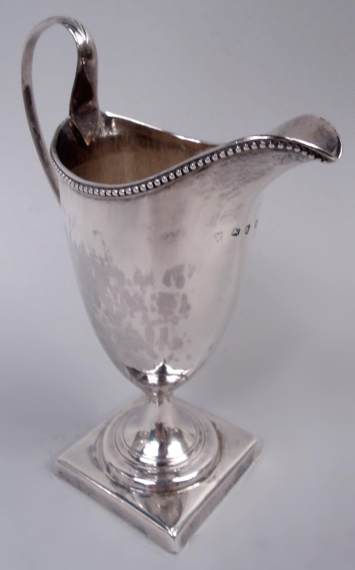 Englischer georgianischer neoklassizistischer Wedgwooder von Hester Bateman, 1787 (Britisch) im Angebot