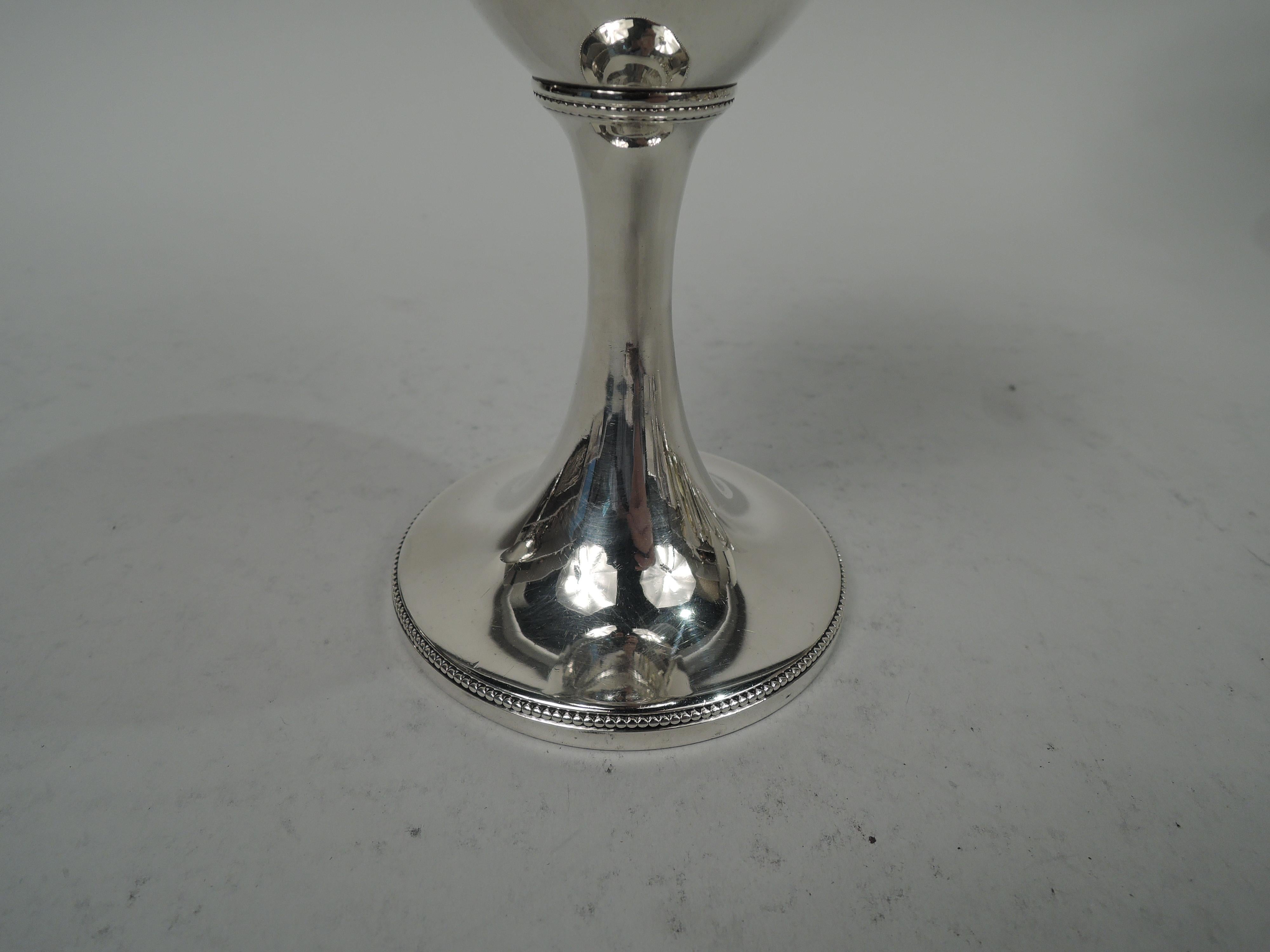 Hester Bateman English Georgian Neoclassical Goblet, 1785 In Good Condition For Sale In New York, NY