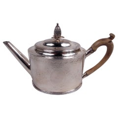 Hester Bateman English Georgian Neoclassical Teapot, 1780