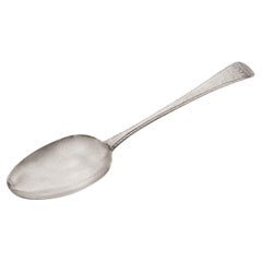 Hester Bateman Georgian sterling 925 silver large spoon