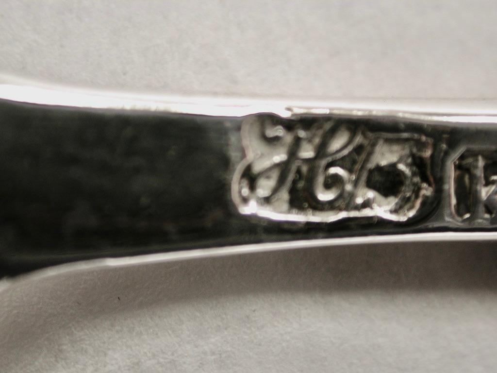 English Hester Bateman Silver Marrow Scoop Dated 1785 London Assay For Sale